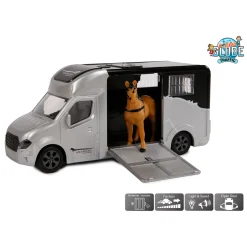 Kids Globe Die-cast Paardentruck met Licht en Geluid Grijs Hot