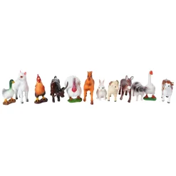 Kids Globe Miniatuur Boerderijdieren Figuren, 36st.> Best