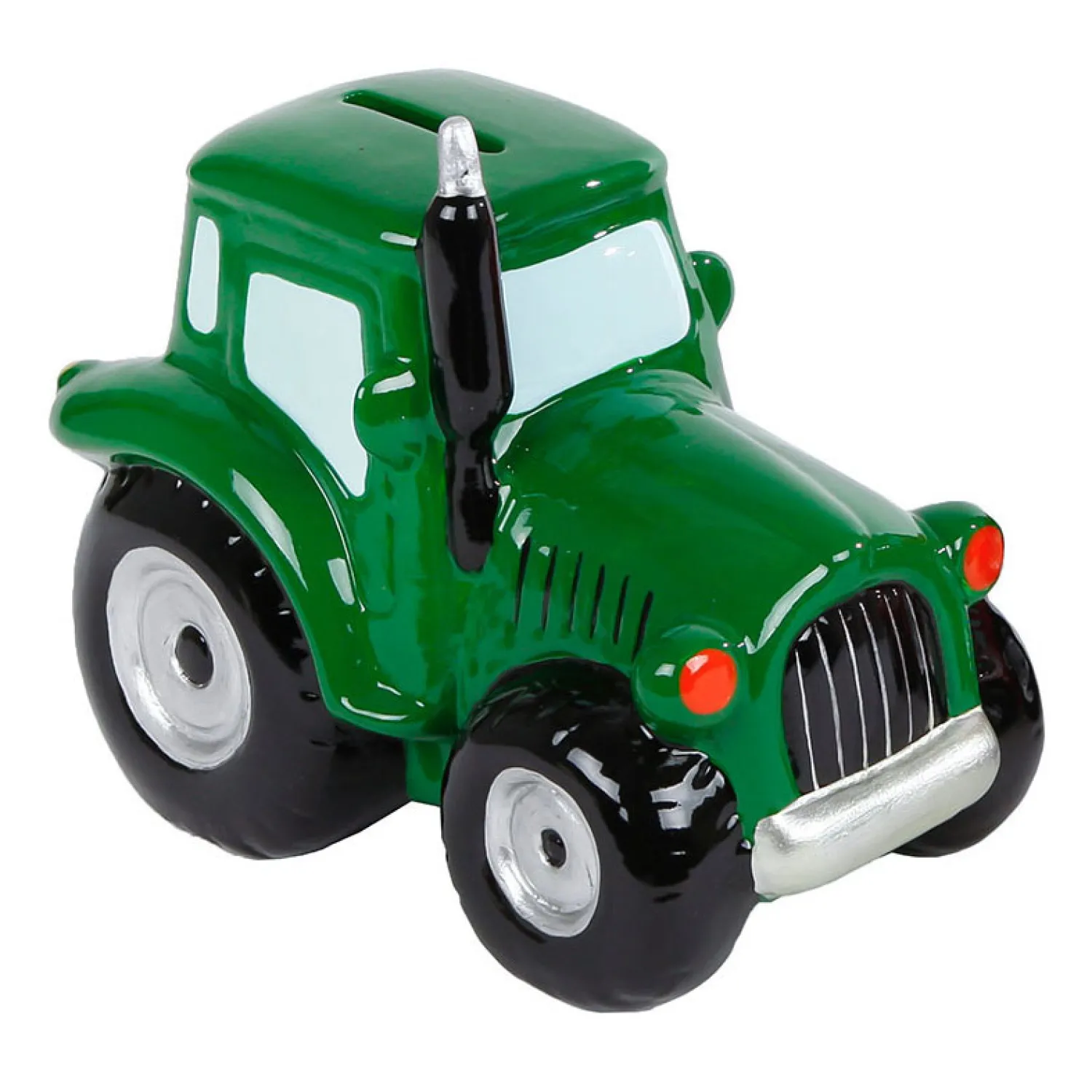 Kids Globe Spaarpot Aardewerk Tractor Groen Discount