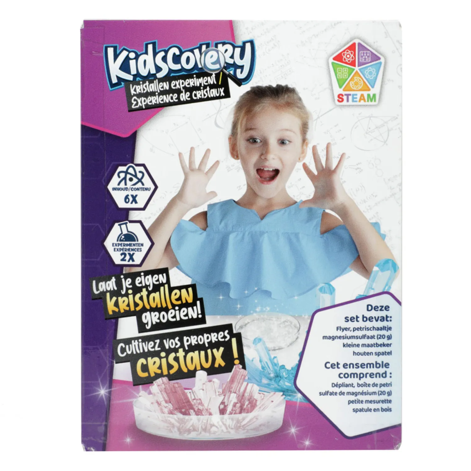 Experimenten Set Kristallen>Kidscovery Hot