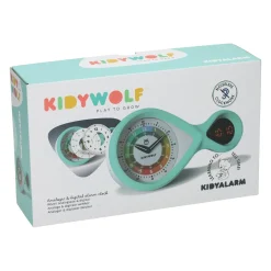 Kidywolf Kidyalarm Analoge en Digitale Wekker Groen Hot