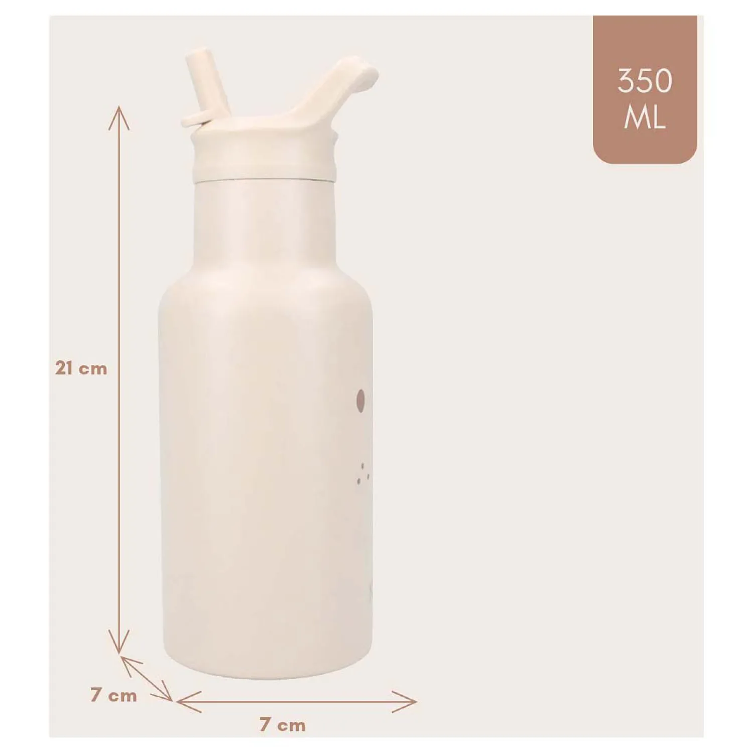 Drinkfles Sweet Sips Teddybeer, 350ml>Kidzroom Best