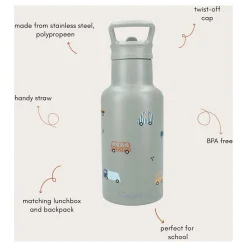 Drinkfles Sweet Sips Voertuigen, 350ml-Kidzroom