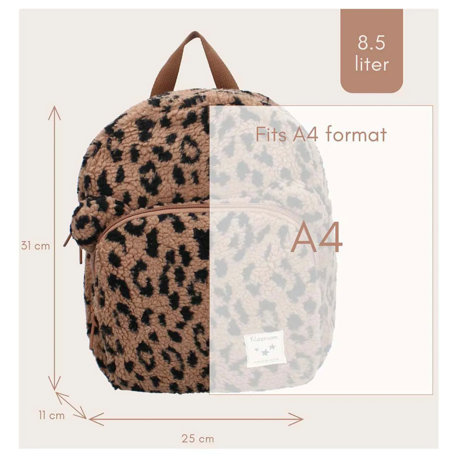 Rugzak Beary Excited Panterprint>Kidzroom Sale