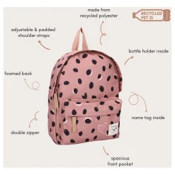 Kidzroom Rugzak Loving Days Zwarte Stippen Sale