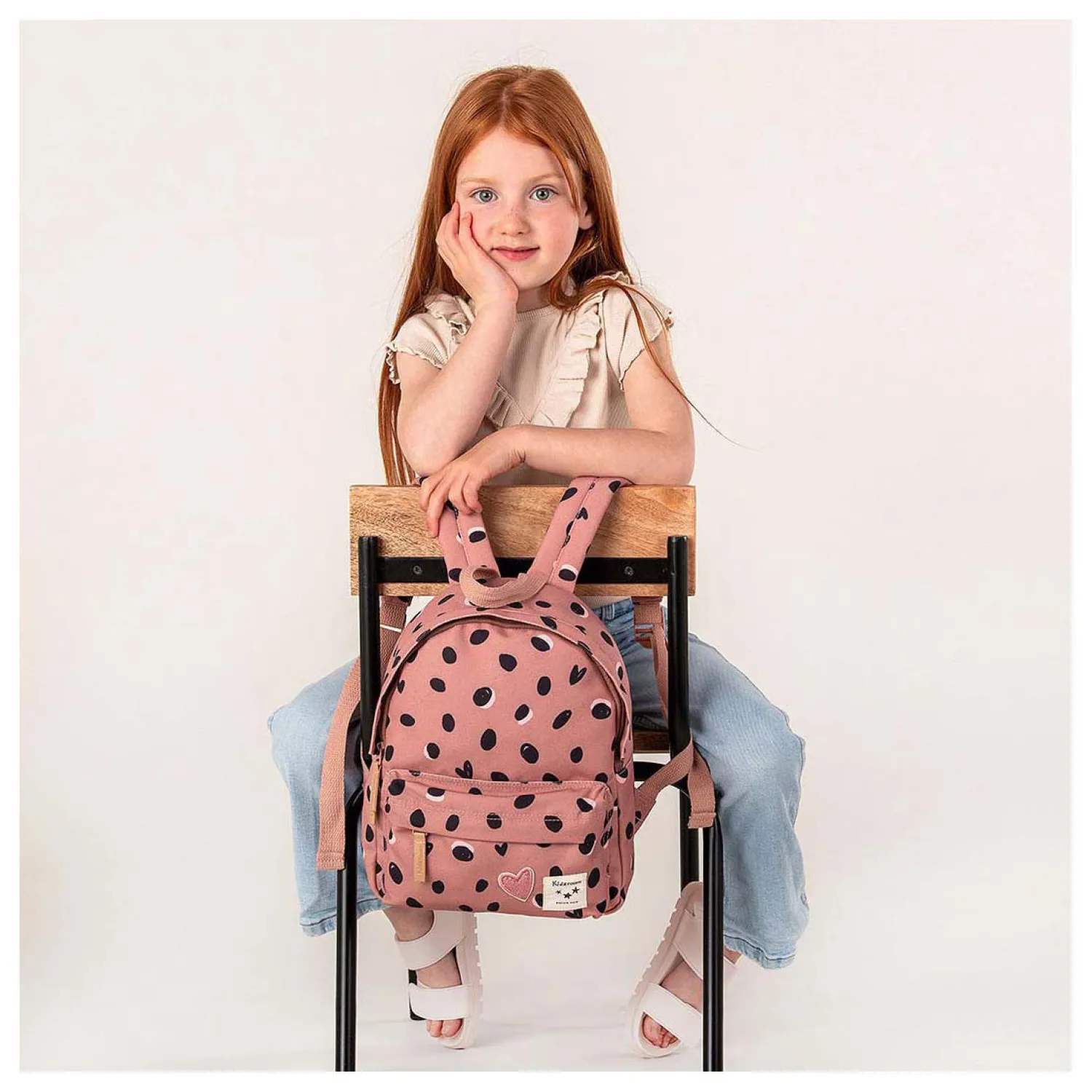 Kidzroom Rugzak Loving Days Zwarte Stippen Sale