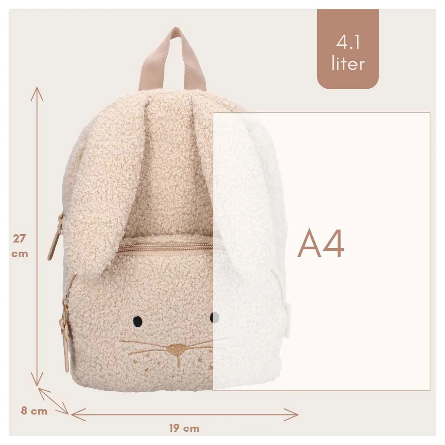 Rugzak Pisa Comfort Friends Konijn-Kidzroom