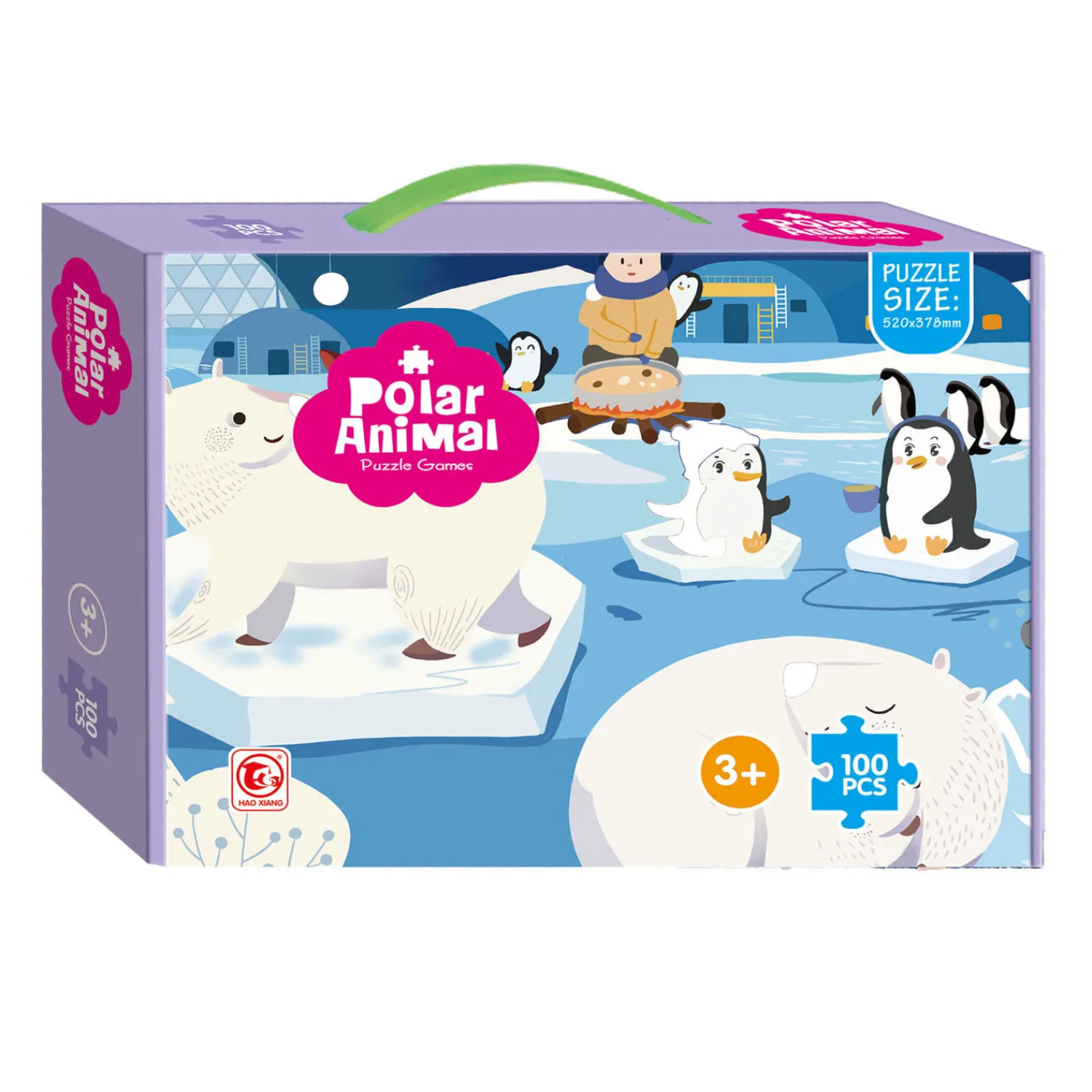 Kinder Legpuzzel Zuidpool, 100st.> Hot