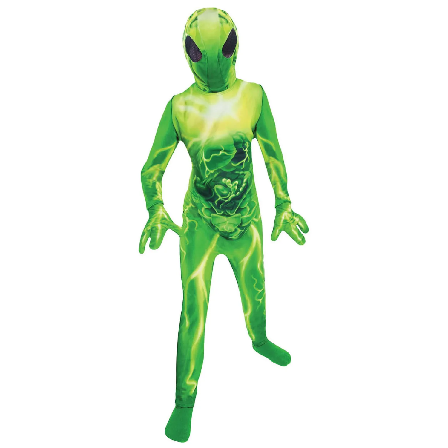 Kinderkostuum Alien Groen, 4-6 jaar Discount