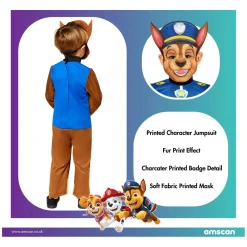 Kinderkostuum PAW Patrol Chase, 3-4 jaar- Sale