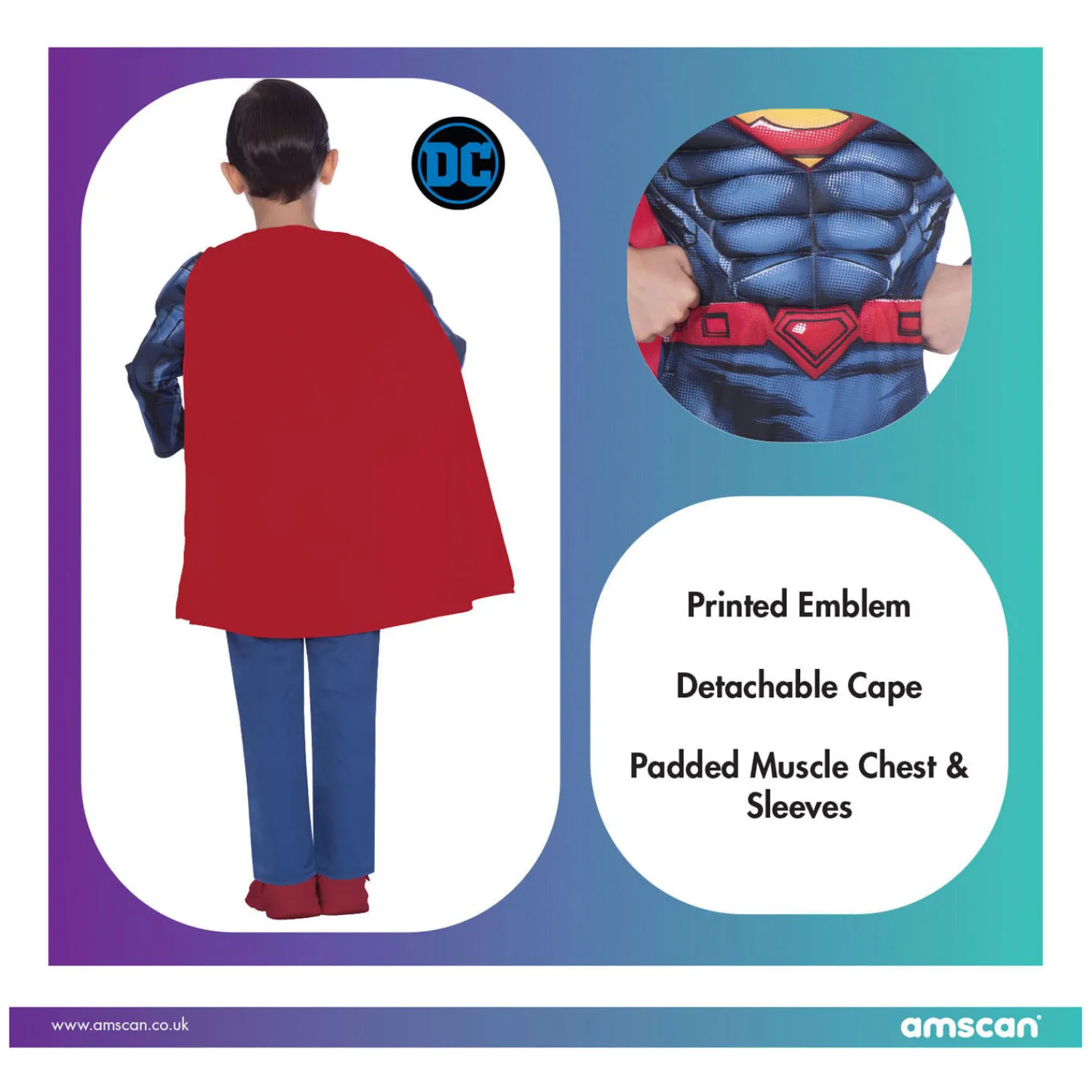 Kinderkostuum Superman Classic, 4-6 jaar Sale