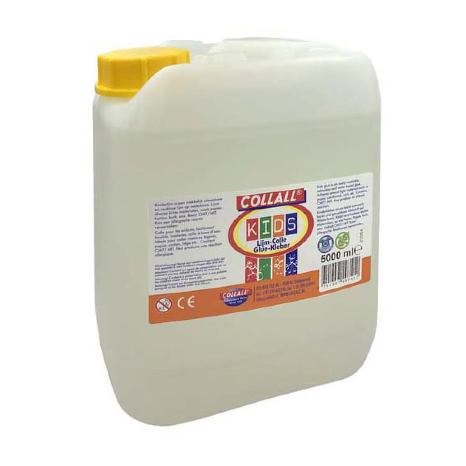 Quantore Kinderlijm Collall Uitwasbaar Jerrycan 5L Hot