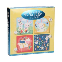 Kinderpuzzel Pasen, 4in1-Wins Holland Discount