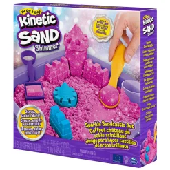 Spin Master Kinetic Sand - Shimmer Zandkasteel Set Roze, 453gr. Online