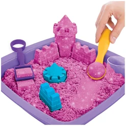 Spin Master Kinetic Sand - Shimmer Zandkasteel Set Roze, 453gr. Online