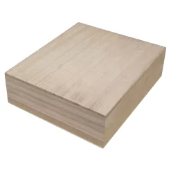Kist Vierkant met Losse Deksel Paulownia Hout>Playwood Hot