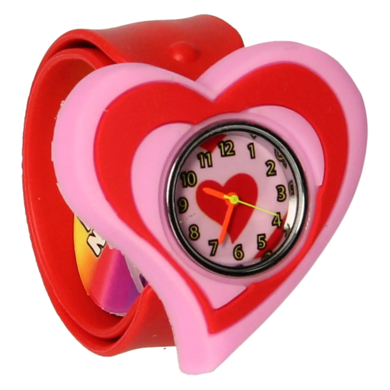 Klaparmband met Horloge - Hart> Sale