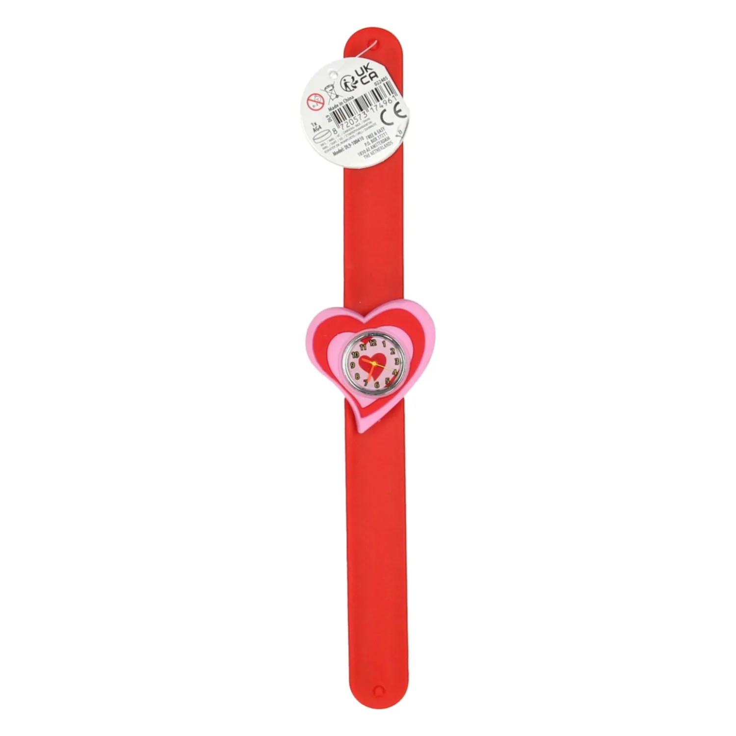 Klaparmband met Horloge - Hart> Sale