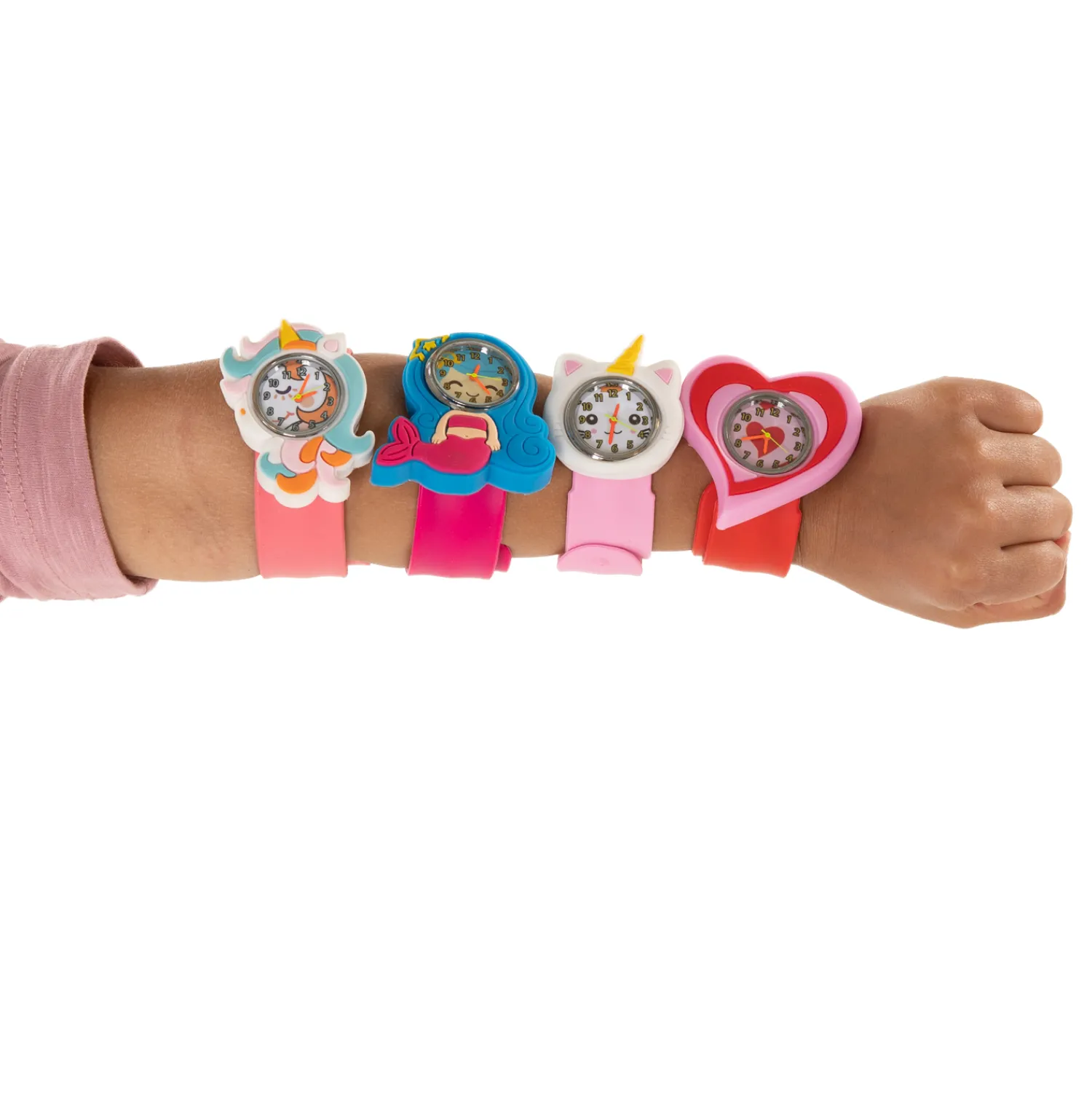 Klaparmband met Horloge - Hart> Sale
