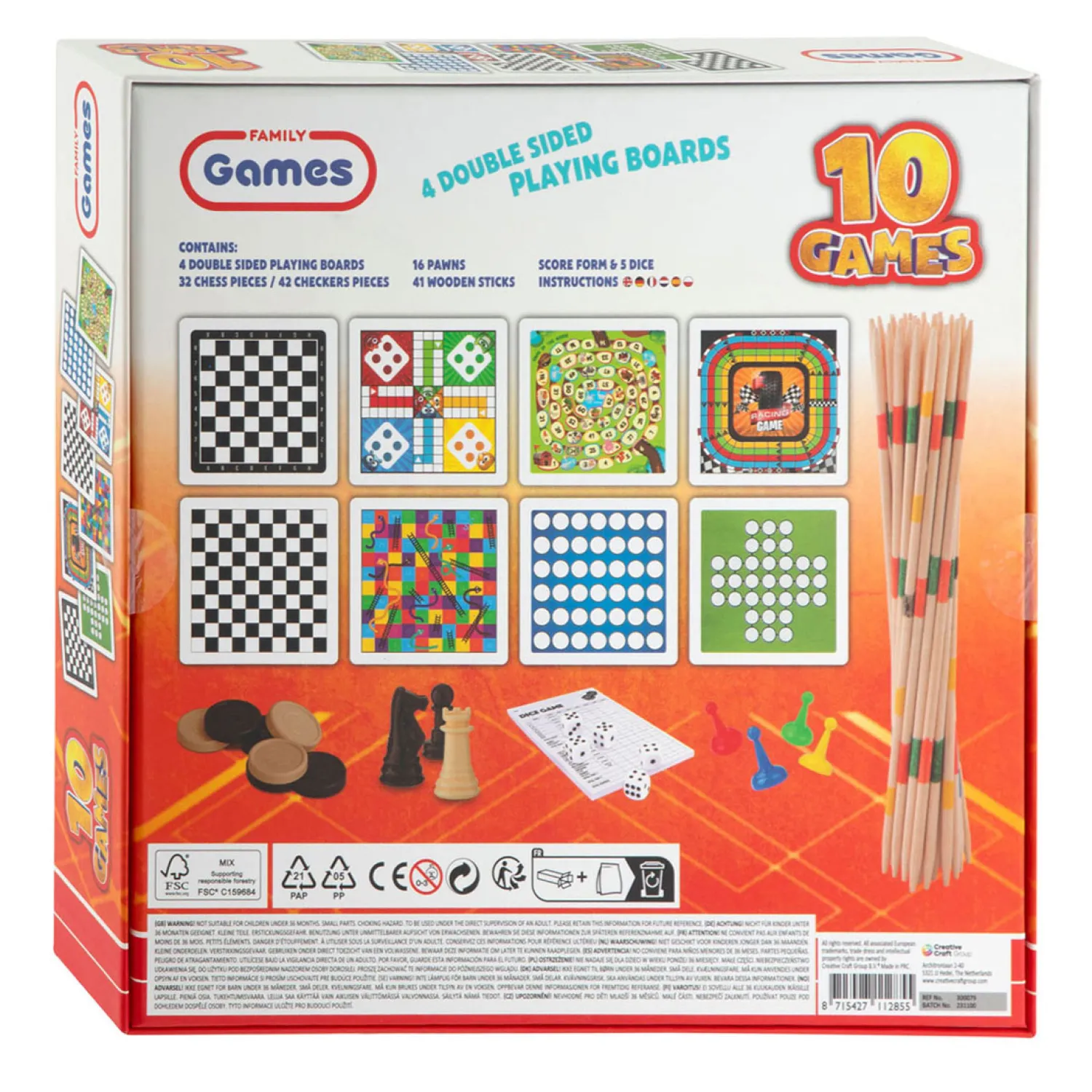Klassieke Bordspellen Box 10in1-Creative Craft Group Discount