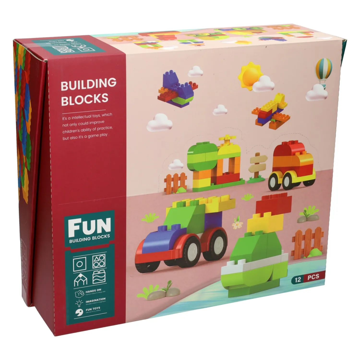 Kleine Blokjes Bouwset - 12st. Online