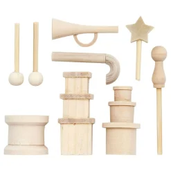 Kleine Houten Accessoires voor Decoratie Set, 13dlg.-Creativ Company Hot