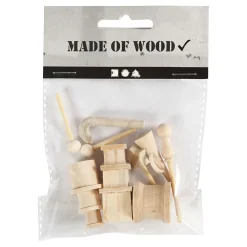 Kleine Houten Accessoires voor Decoratie Set, 13dlg.-Creativ Company Hot