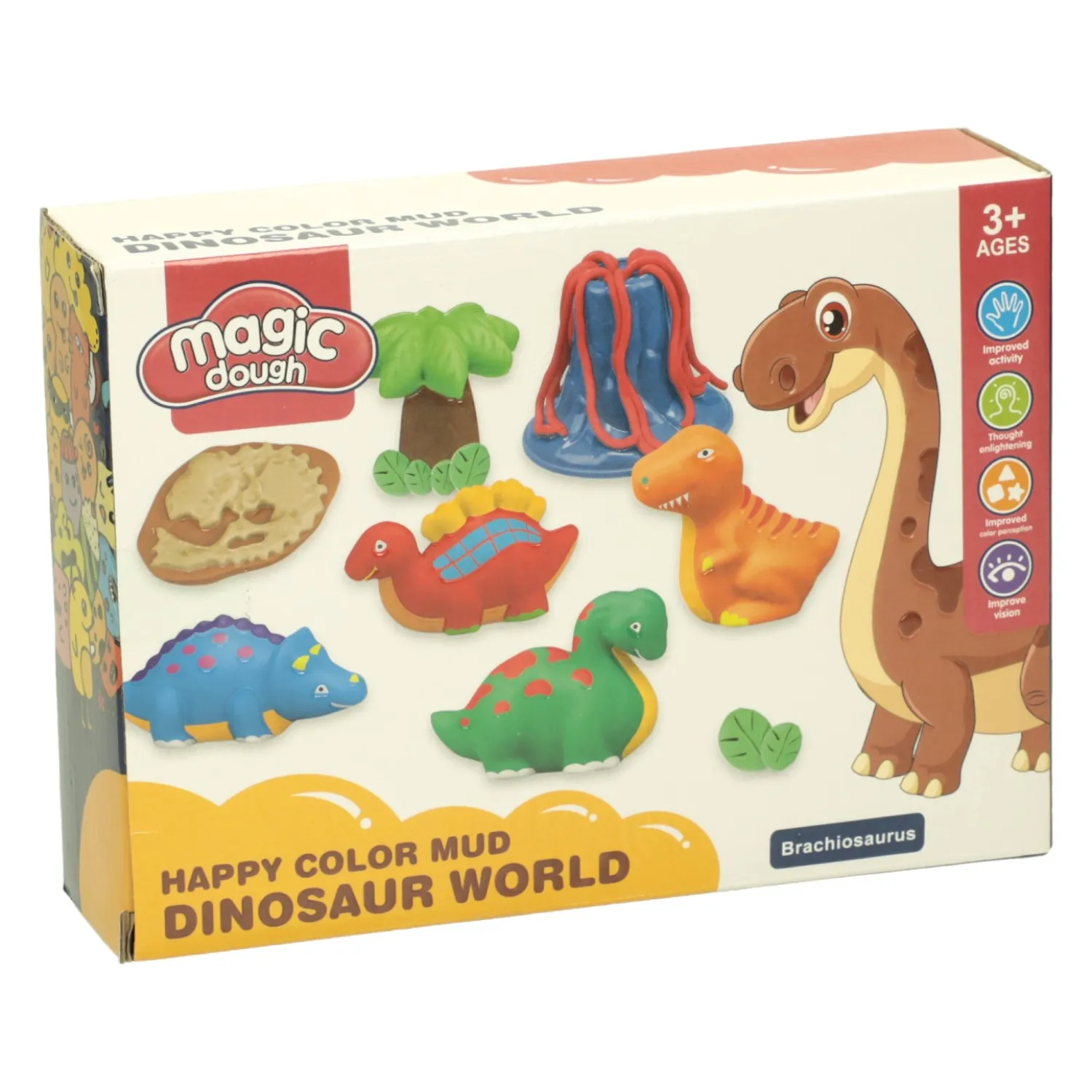 Kleiset Dinowereld - 4 Kleuren Klei> Discount