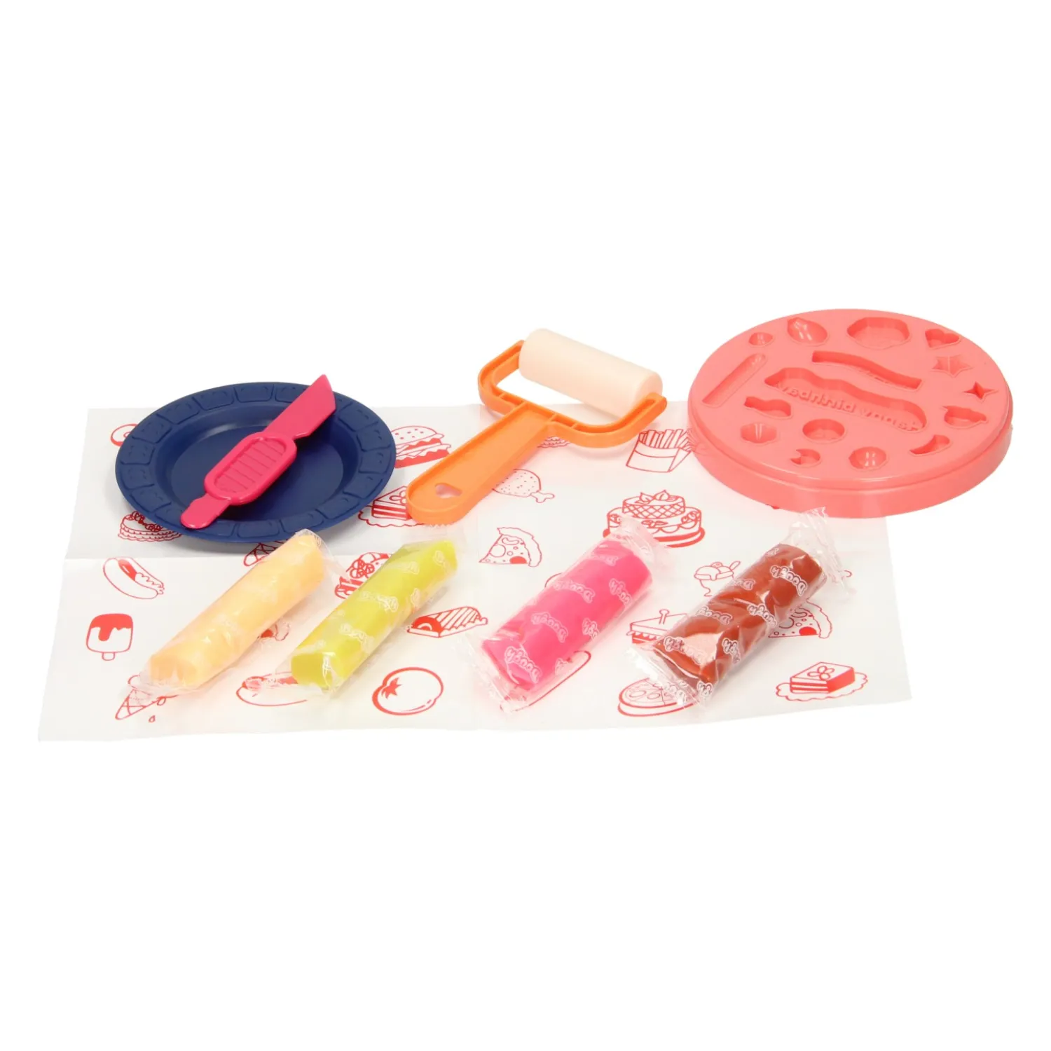 Kleiset Eten Verjaardagstaart - 4 Kleuren Klei Outlet