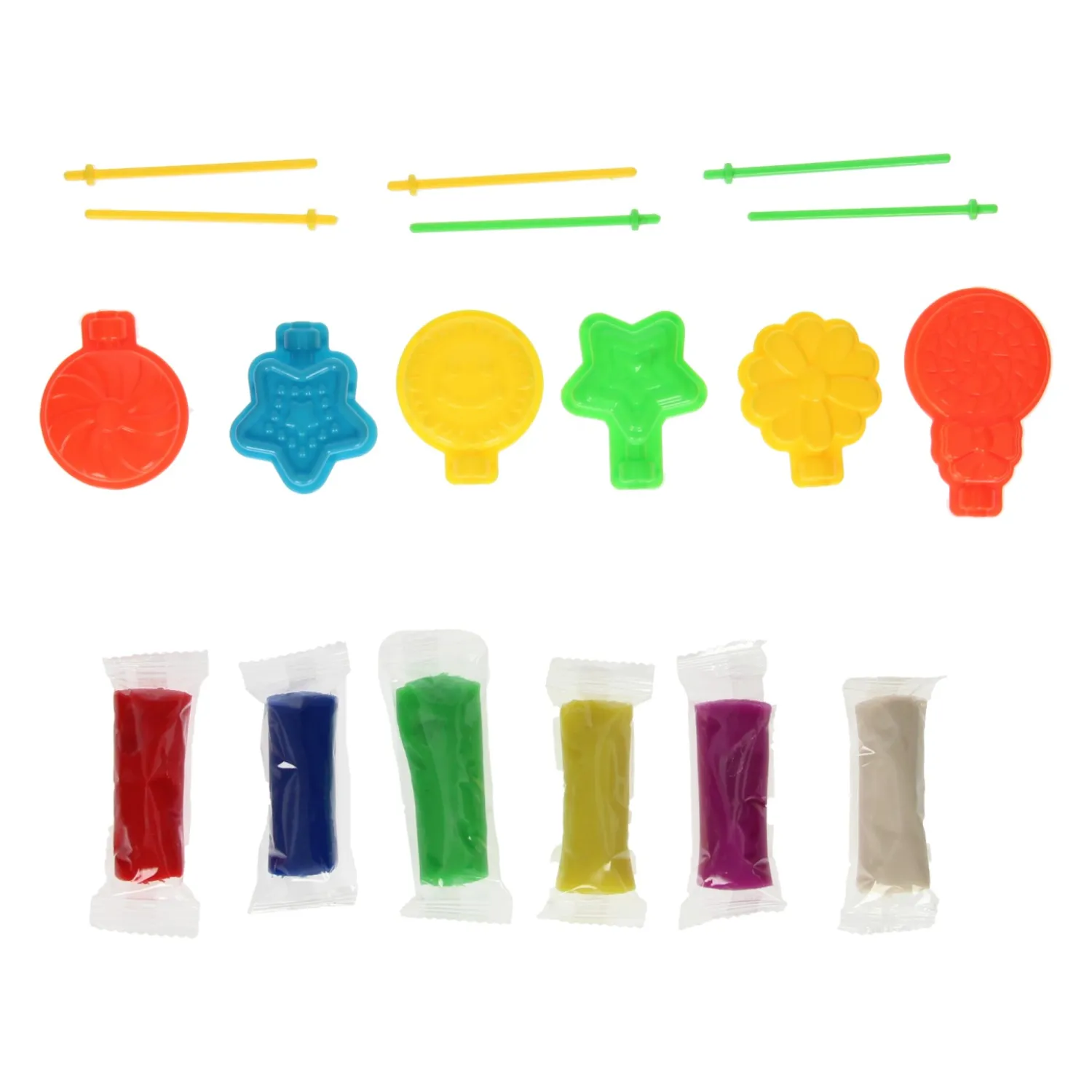 Kleiset in Opbergbox Lolly's Maken - 6 Kleuren Klei- Outlet