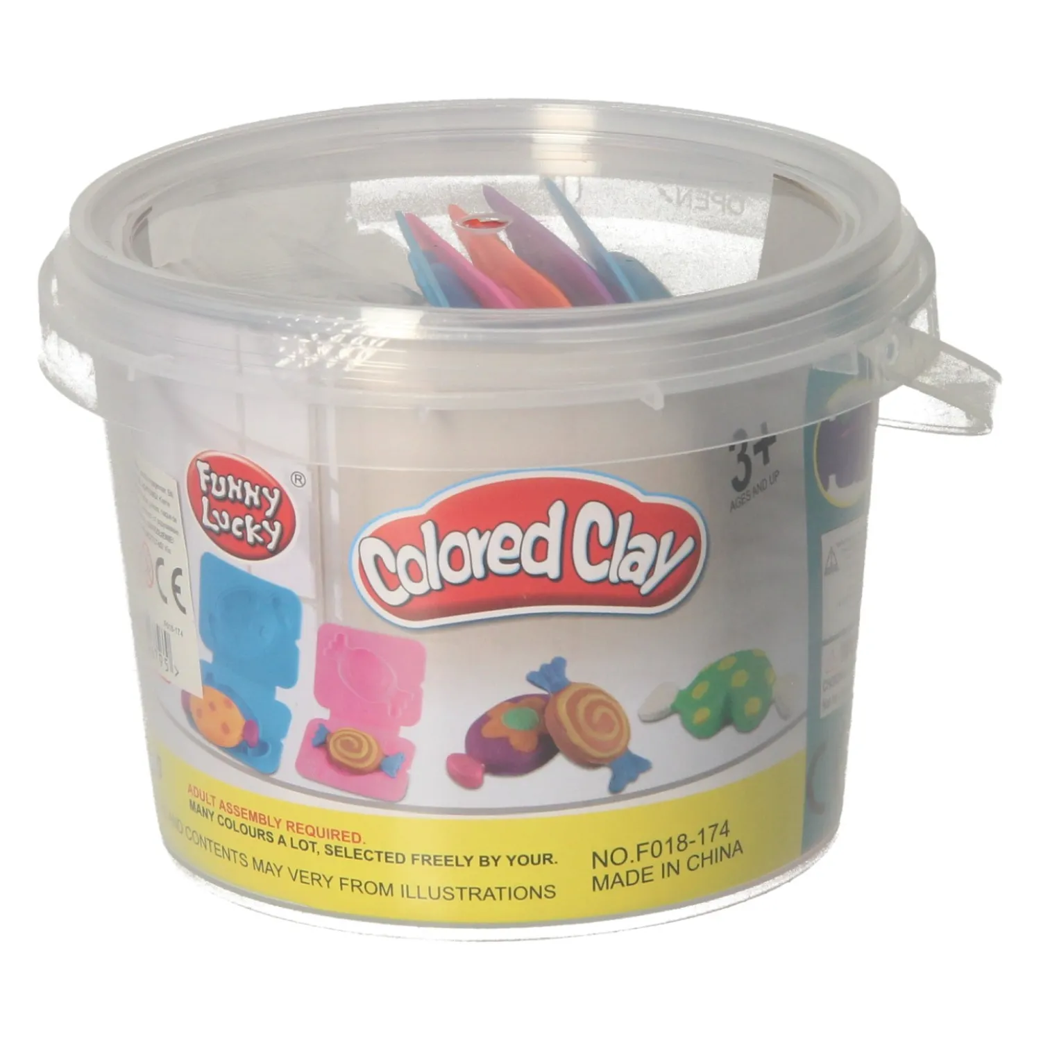 Kleiset in Opbergbox Snoepjes Maken - 6 Kleuren Klei- Hot