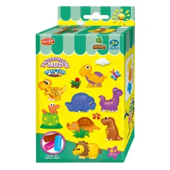 Kleiset met 2 Dinovormen en Tool - 3 Kleuren Klei- Online