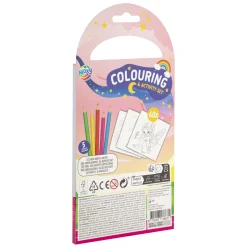 Kleur- en Activiteiten Set Roze met 5 Kleurpotloden>Creative Craft Group New