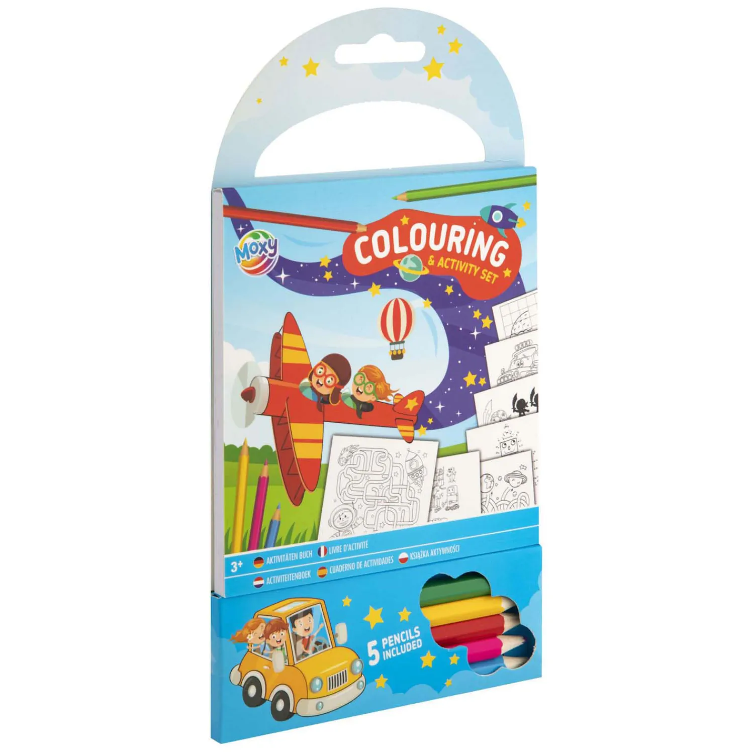 Creative Craft Group Kleur- en Activiteiten Set Blauw met 5 Kleurpotloden Online