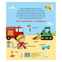 Deltas Kleur- en Stickerboek met Woordjes Allemaal Voertuigen (3-5) Hot