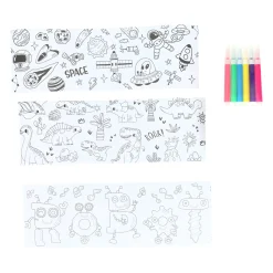 Kleur je eigen Beker Dino's Robots Ruimtevaartplaatjes - incl 6 stiften- Clearance