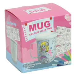 Kleur je eigen Beker Prinsessen Zeemeerminnen Eenhoorns - incl 6 stiften> Online