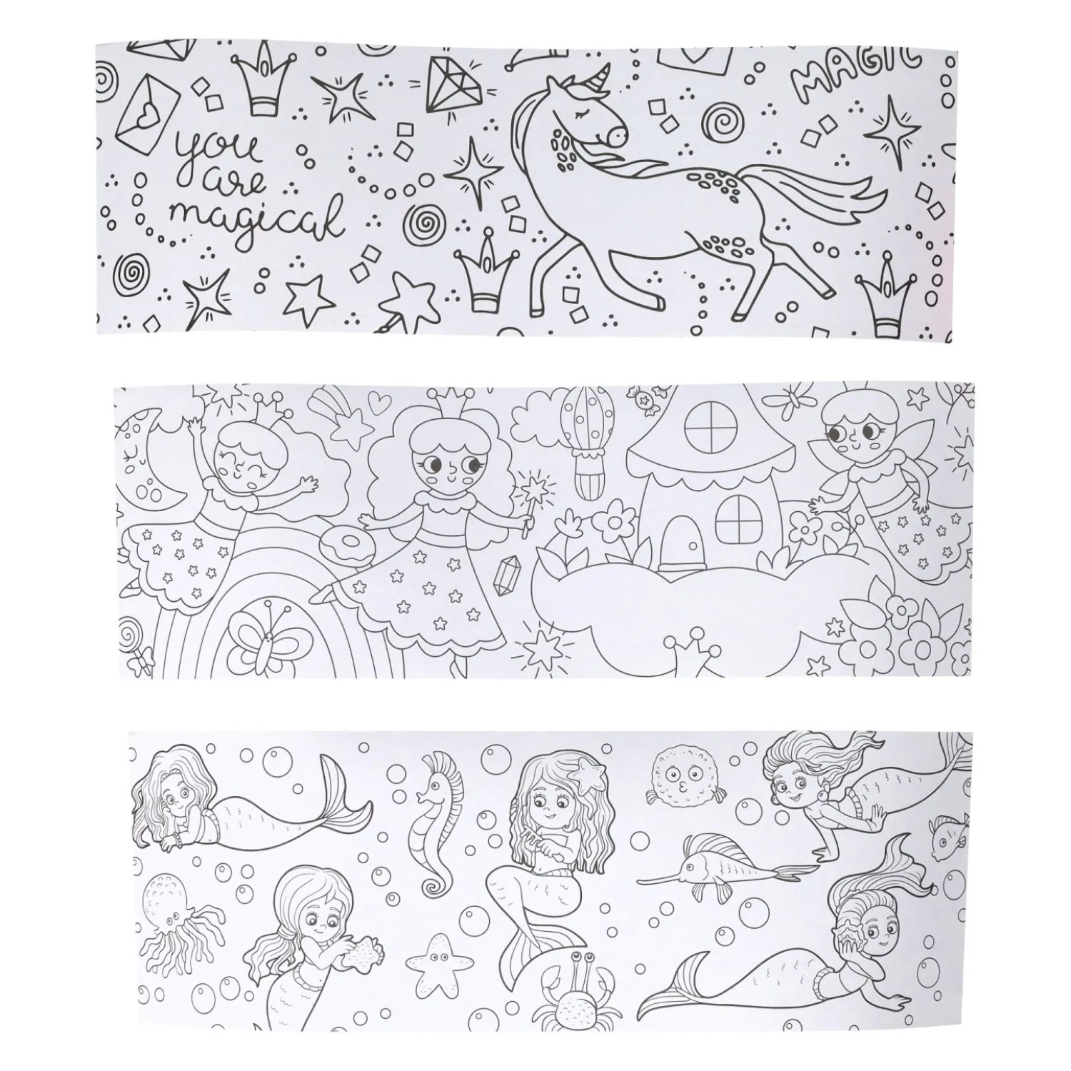 Kleur je eigen Beker Prinsessen Zeemeerminnen Eenhoorns - incl 6 stiften> Online