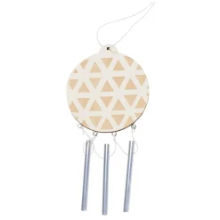 Kleur je eigen Houten Kerstbal met Klankstaafjes- Outlet