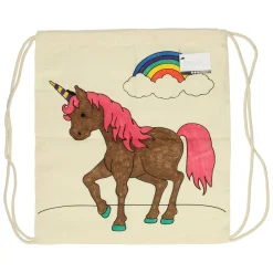 Creativ Company Kleur je eigen Katoenen Gymtas Eenhoorn Sale