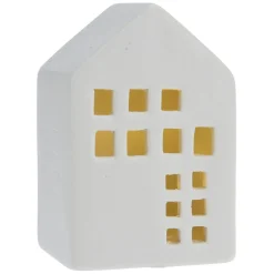 Kleur je eigen Kersthuisje met LED, Set van 12- Discount