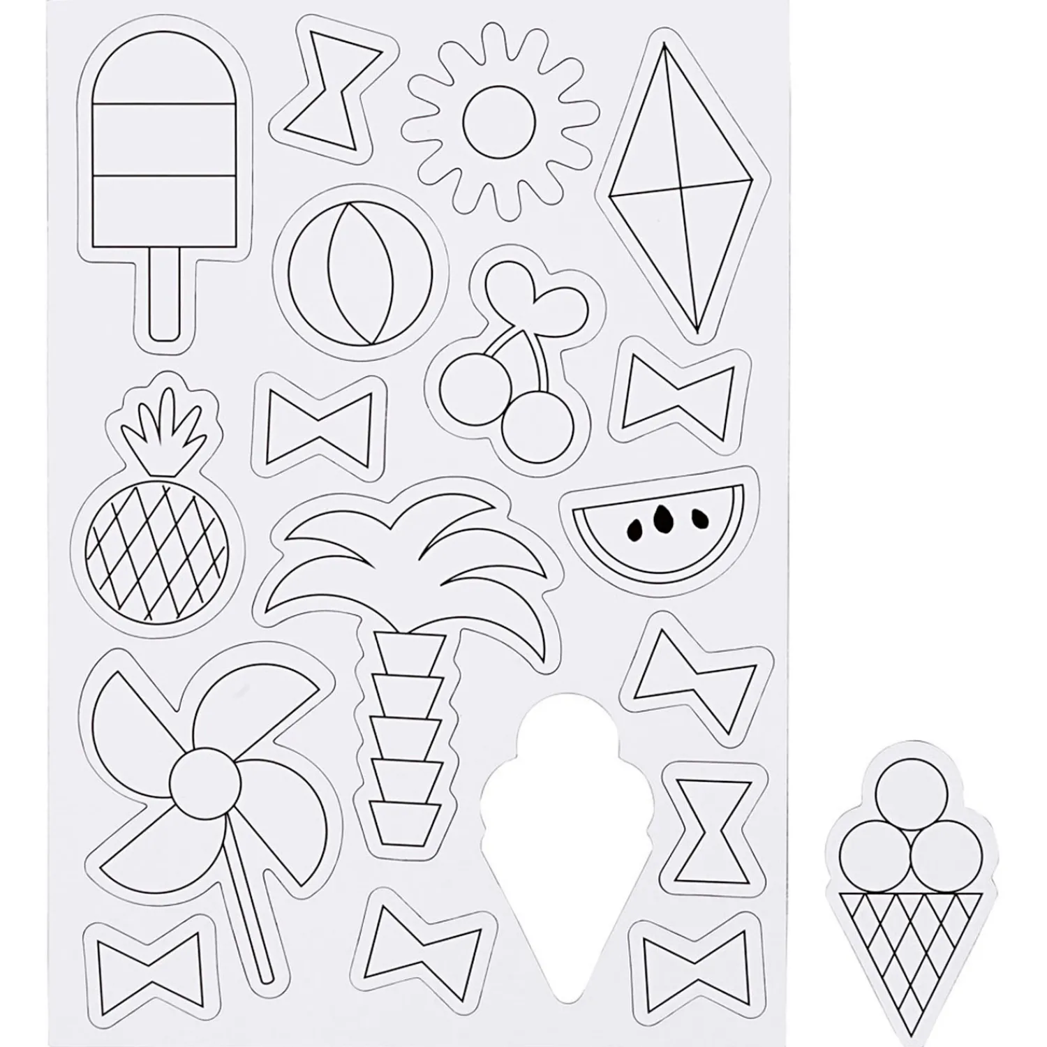 Creativ Company Kleur je eigen Magneten - Zomer