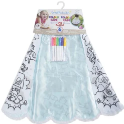 Great Pretenders Kleur je eigen Prinsessen Cape + 6 Markers, 4-7 jaar Clearance