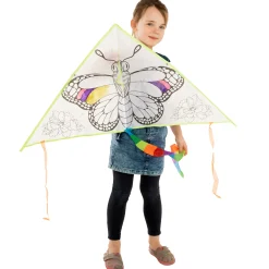 Kleur je eigen Vlieger - Vlinder- Hot