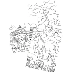 Kleurboek Boerderij-Haza Witbaard