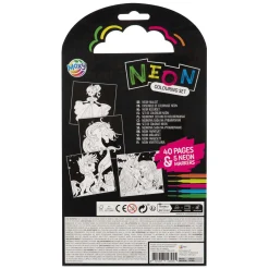 Creative Craft Group Kleurboek Eenhoorn met 5 Neon Stiften, 40 Vellen Hot