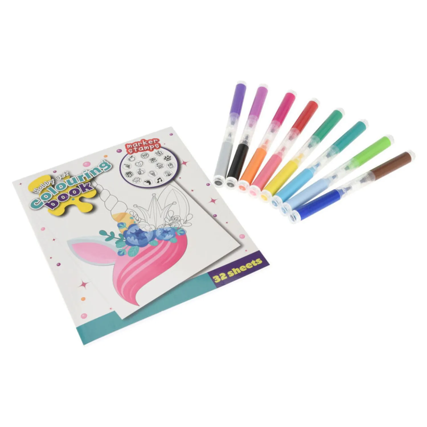 Kleurboek met Stempelstiften, 16st Online