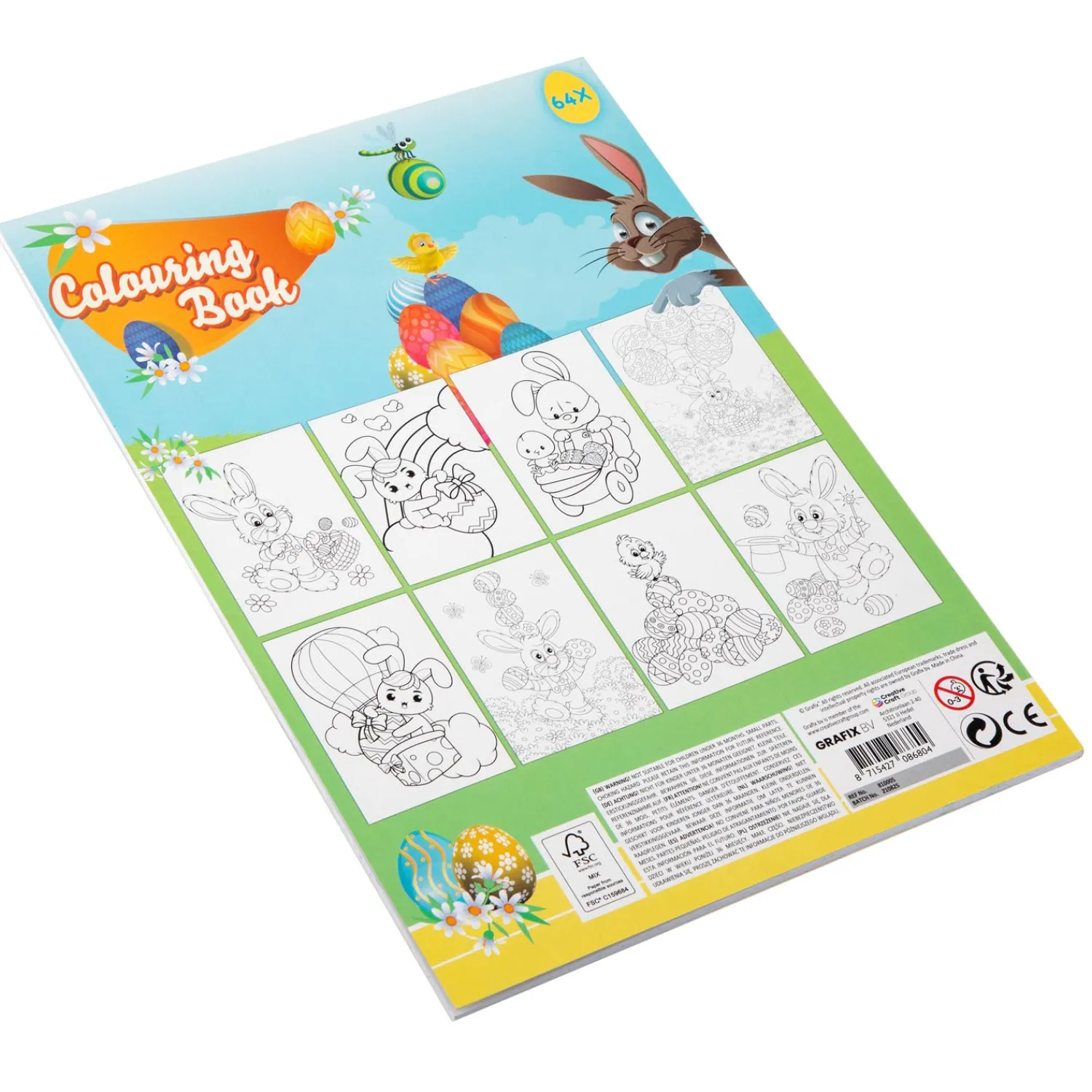 Kleurboek Pasen A4, 64pag.>Grafix