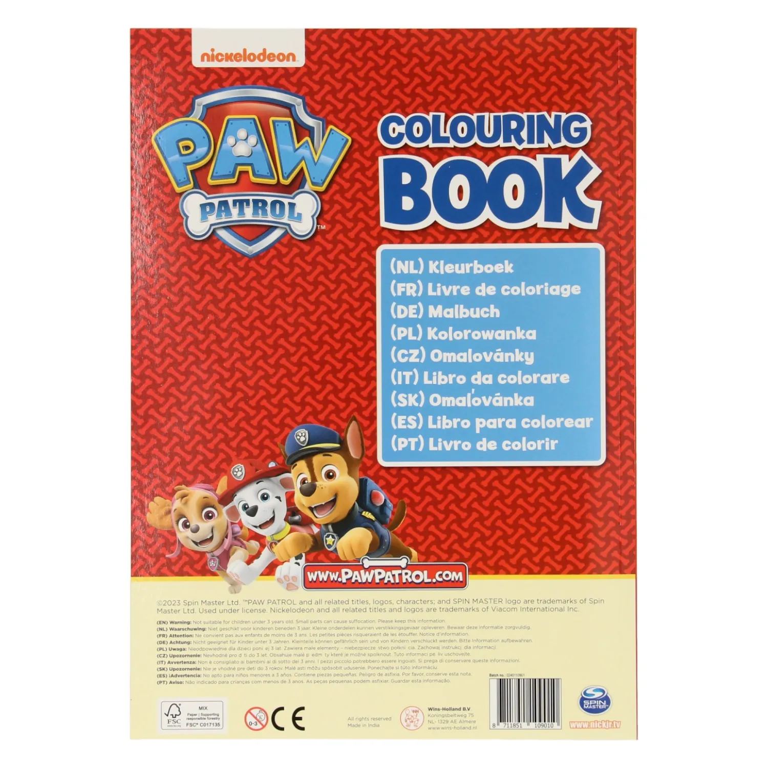Kleurboek PAW Patrol, 64blz.-Wins Holland Hot