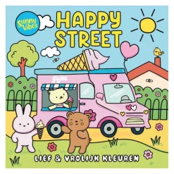 Kleurboek Sunny vibes - Happy street>Lantaarn Publishers Online